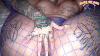 The brunette he sticks a finger up her pussy real quick
